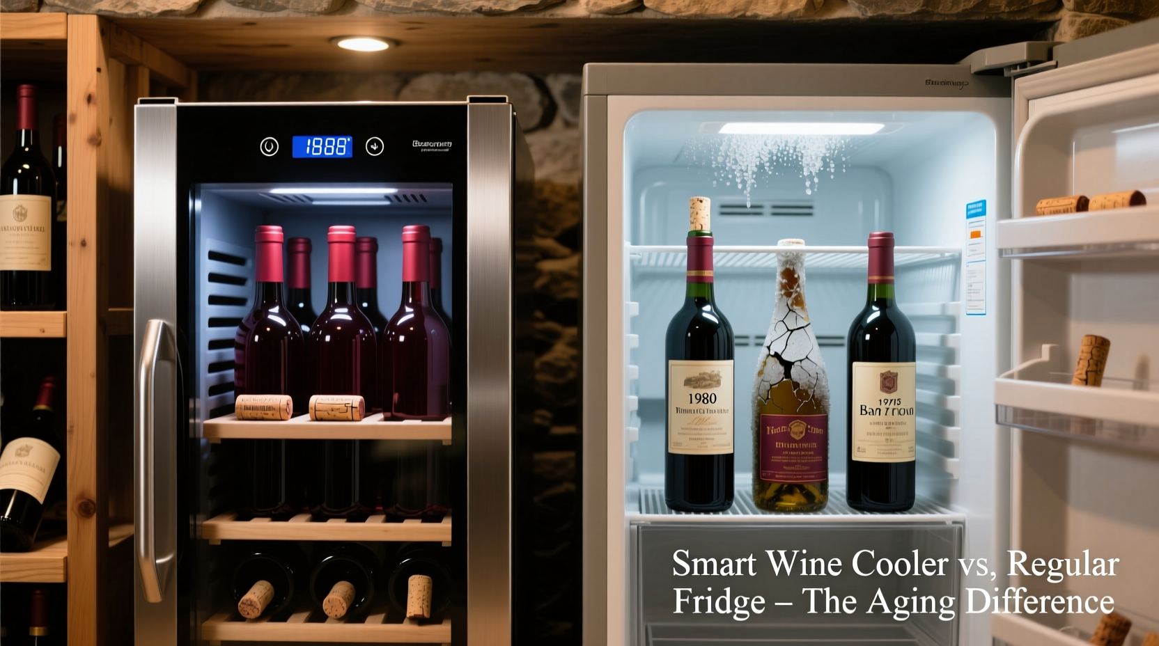 are smart wine coolers better than regular fridges for aging vintage bottles