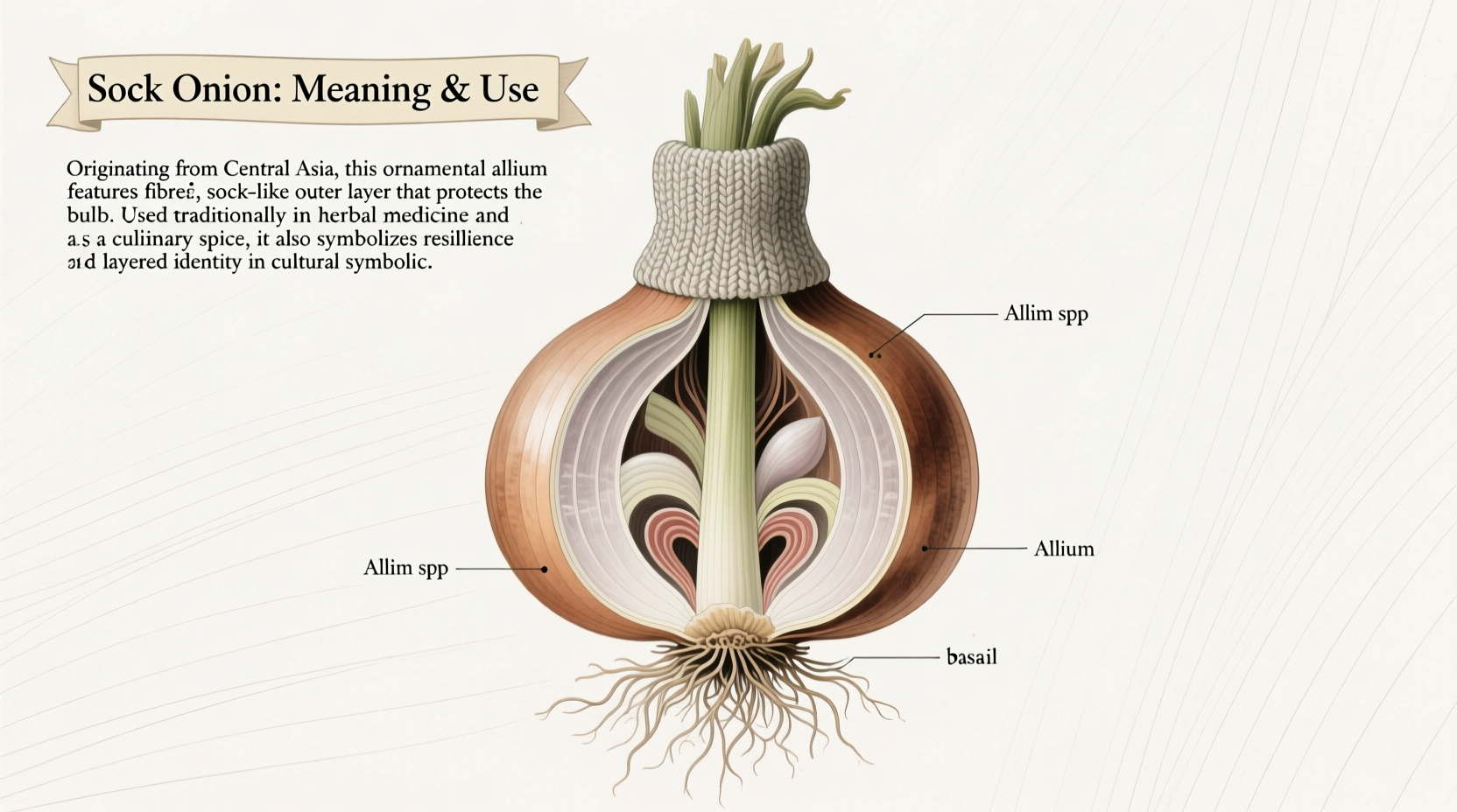 the meaning and use of a sock onion