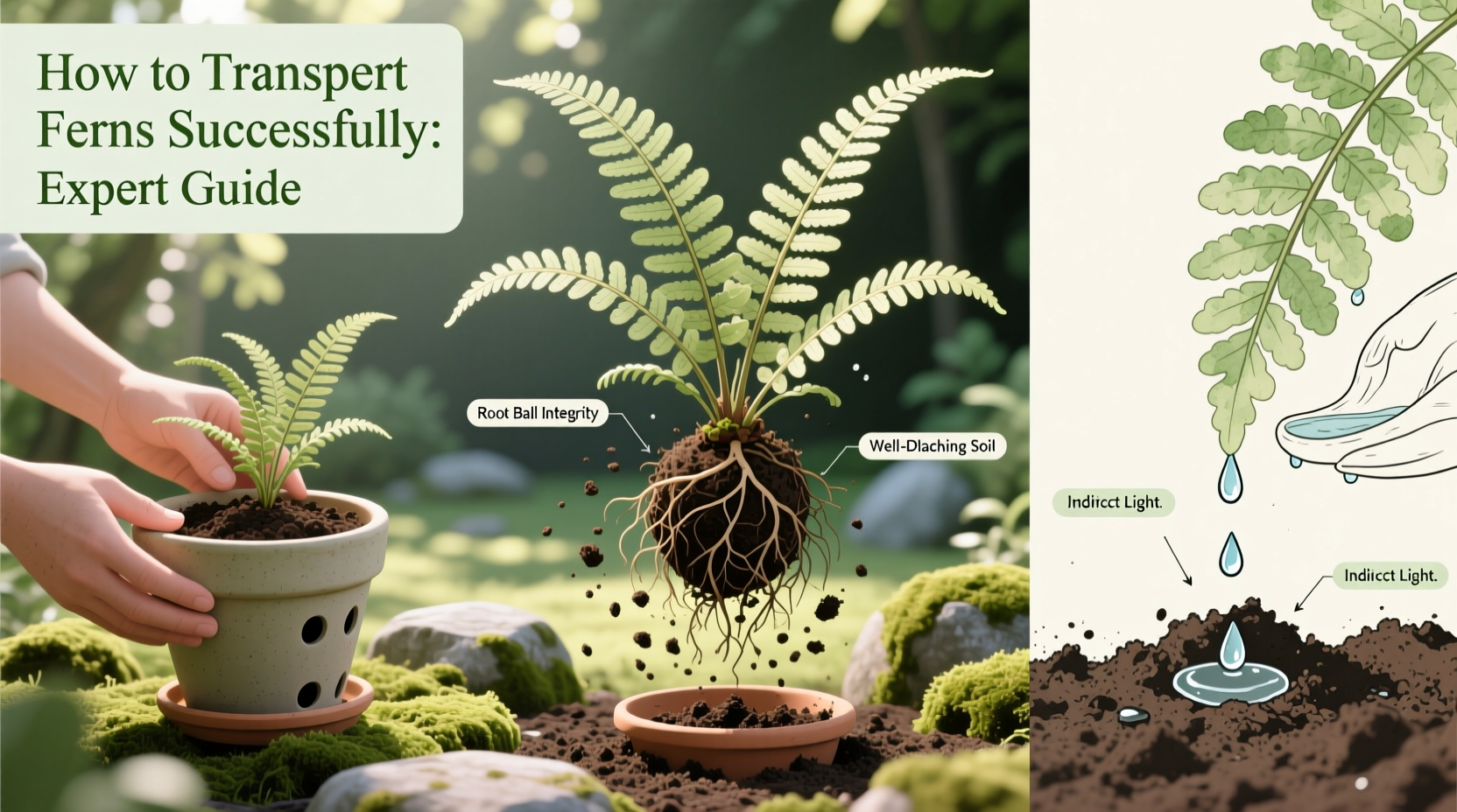 5 Steps to Transplant Ferns | TheHomeSprouts