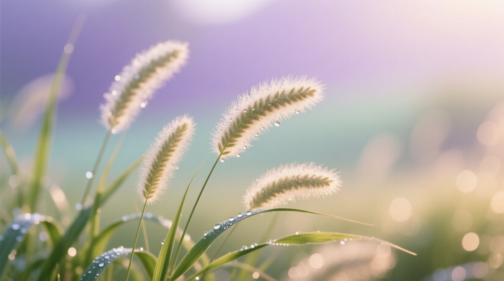 grass with fuzzy top