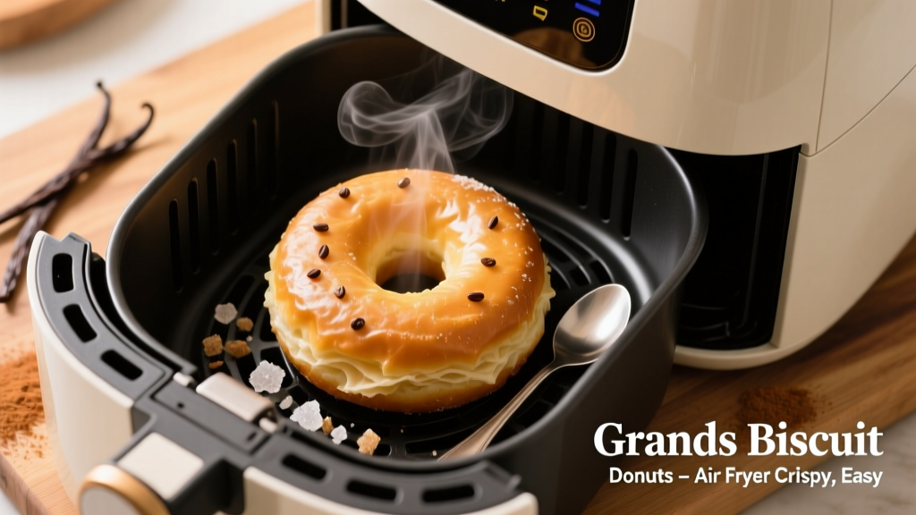 Grands Biscuit Donuts in Air Fryer (Crispy & Easy!)
