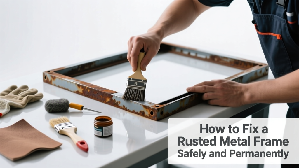 How to Fix a Rusted Metal Frame Safely and Permanently