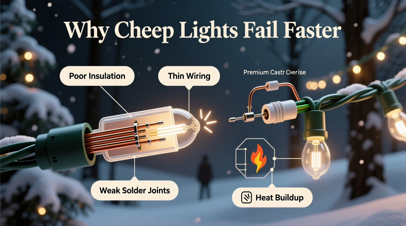 why do cheap christmas lights fail faster science behind the build