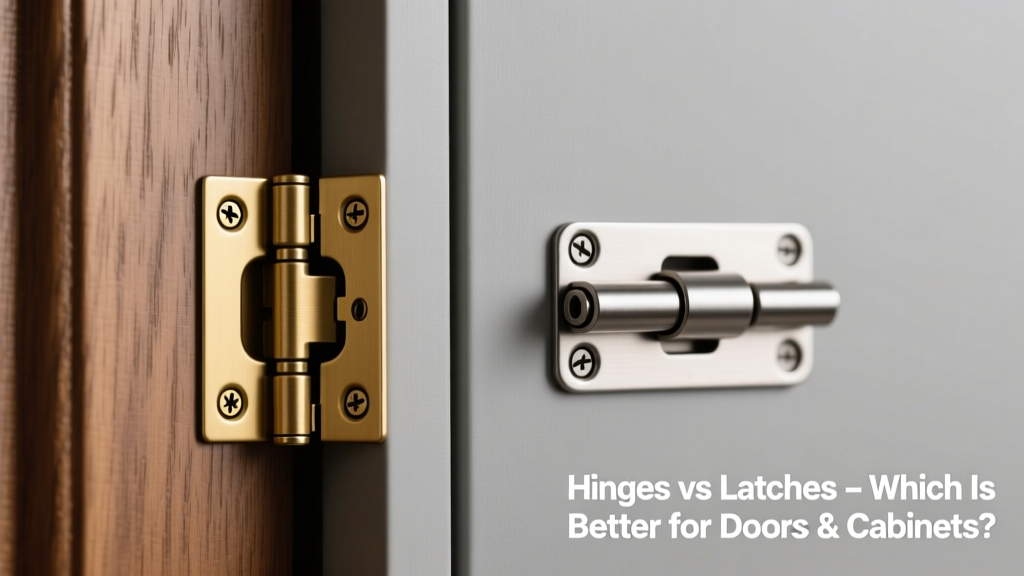 Hinges vs Latches: Which Is Better for Doors & Cabinets?