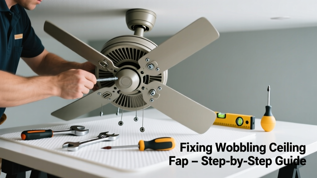 Fix a Wobbling Ceiling Fan That’s Not Working Right