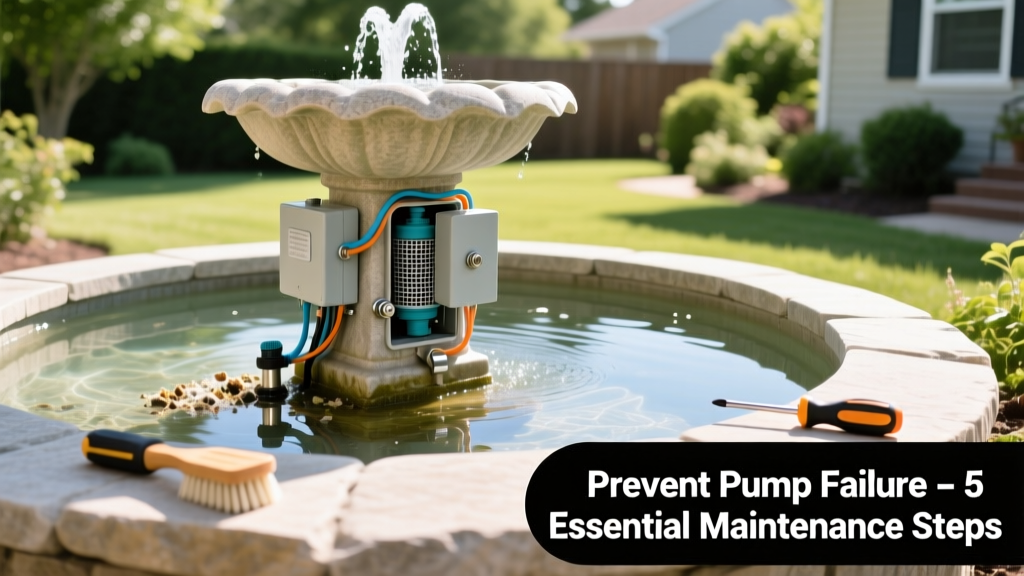 How to Prevent Fountain Pump Failure in Outdoor Fountains