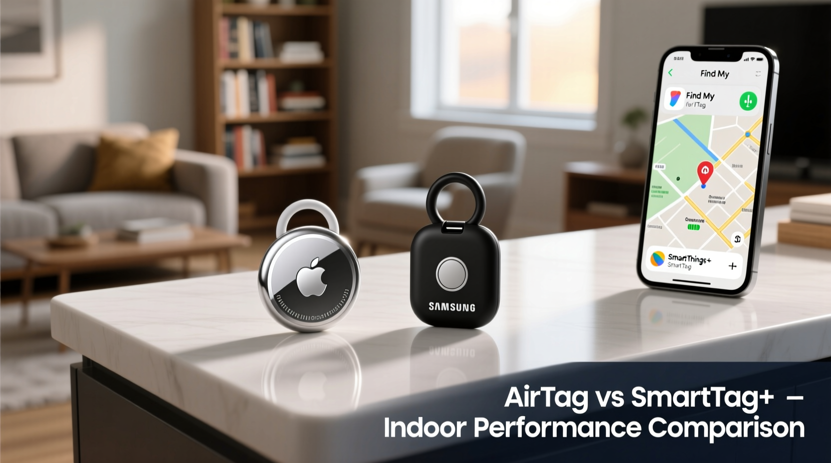 apple air tags vs samsung smarttag plus which tracker works better indoors