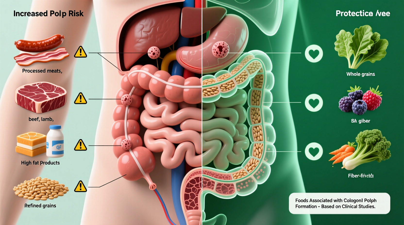 what foods cause polyps in the colon