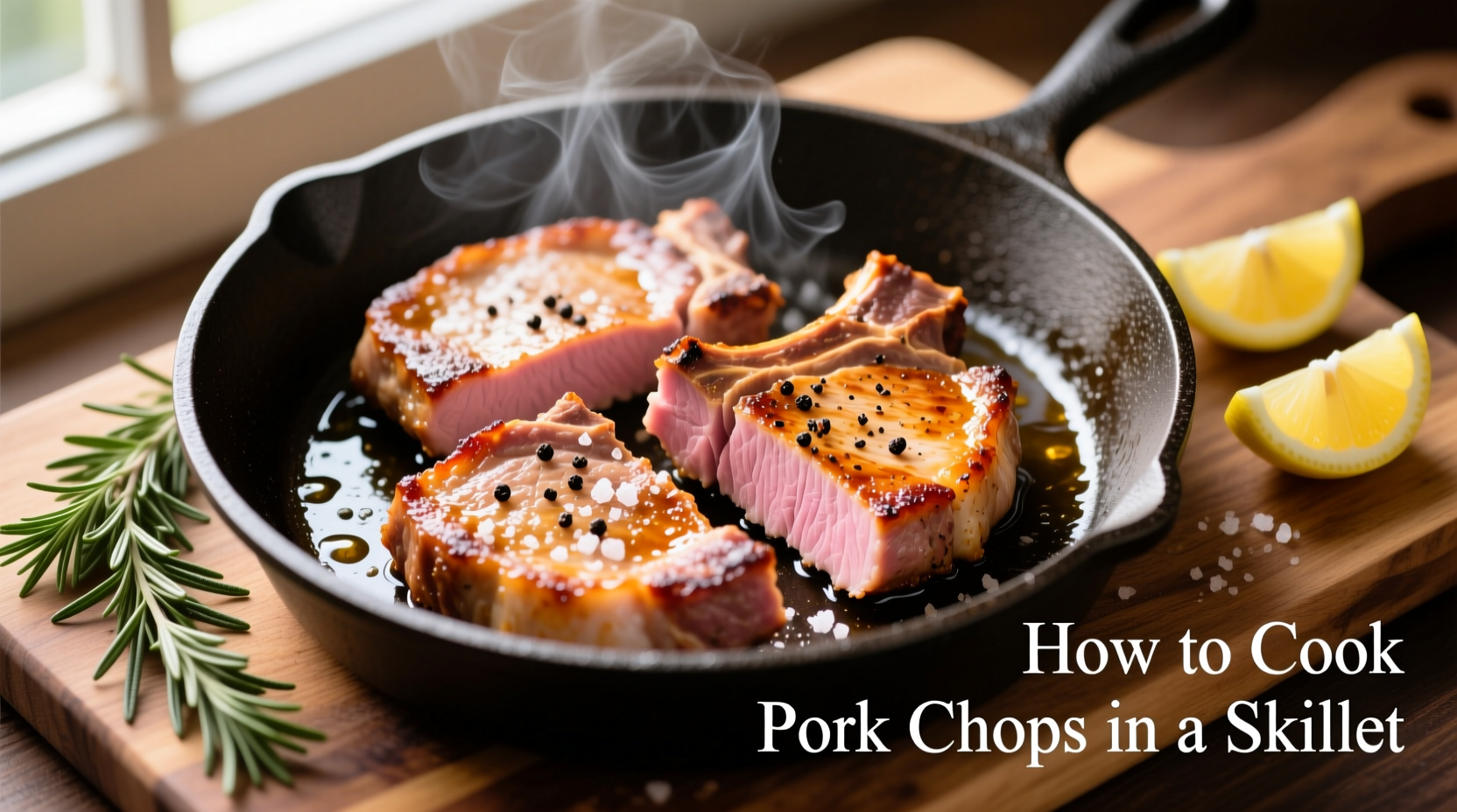 how to cook pork chops in a skillet
