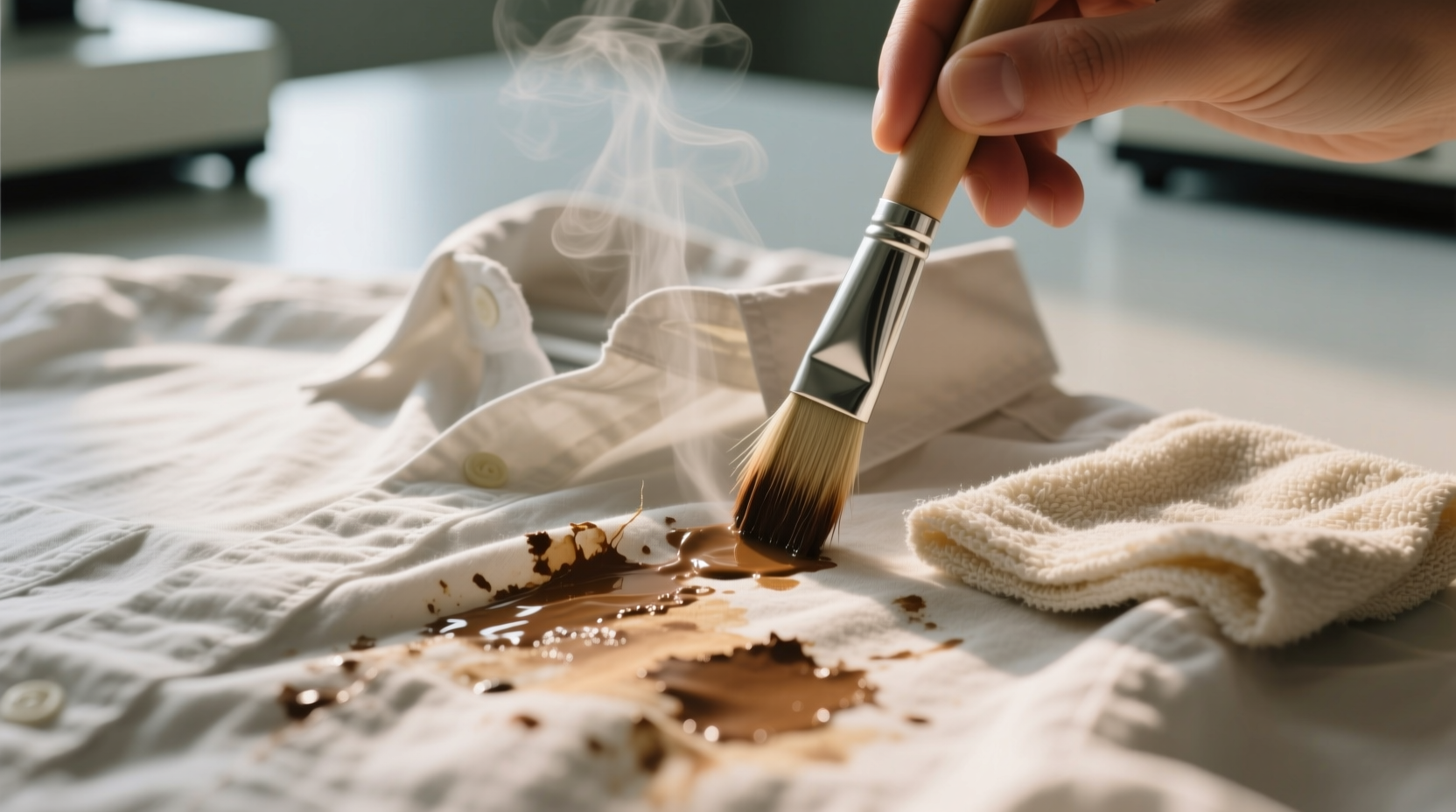 remove dried acrylic paint from cotton shirts