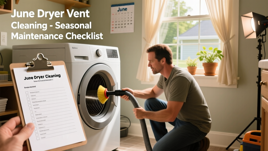 June Dryer Vent Cleaning: Seasonal Maintenance Checklist