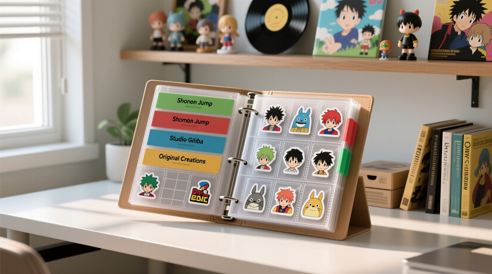 anime sticker sheet organization tips