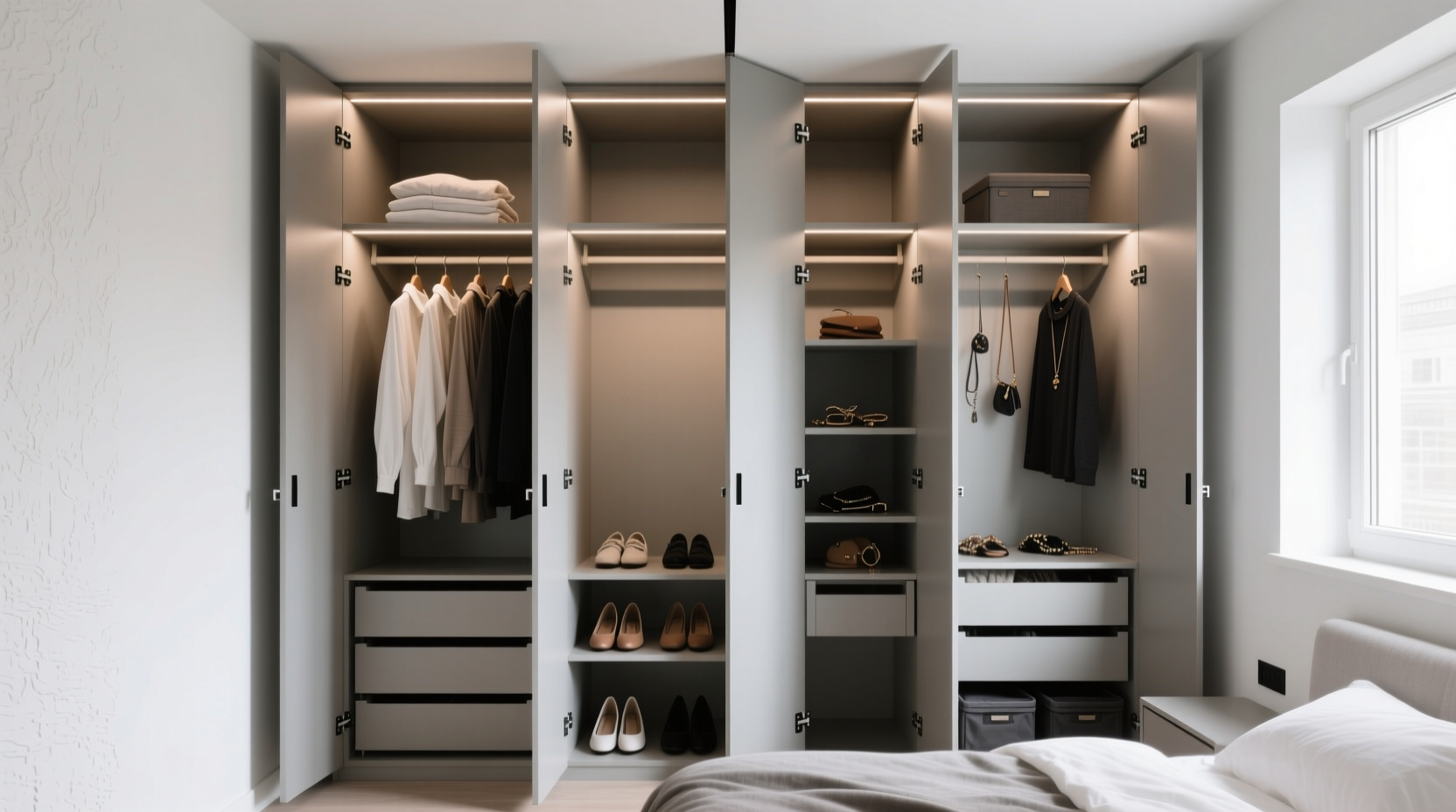 closet organization tips partitions vs dividers