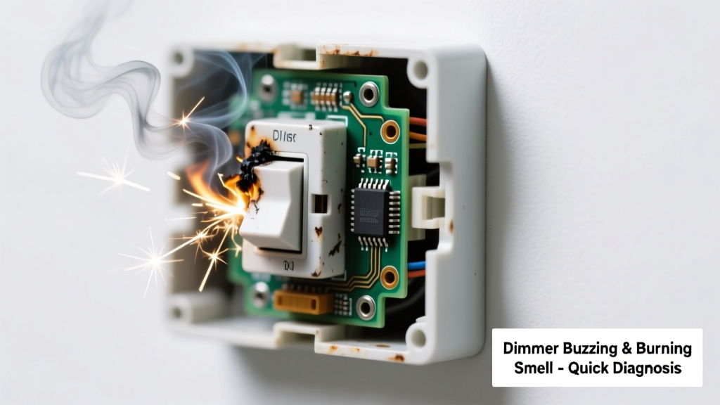 Dimmer Buzzing & Burning Smell: Quick Diagnosis