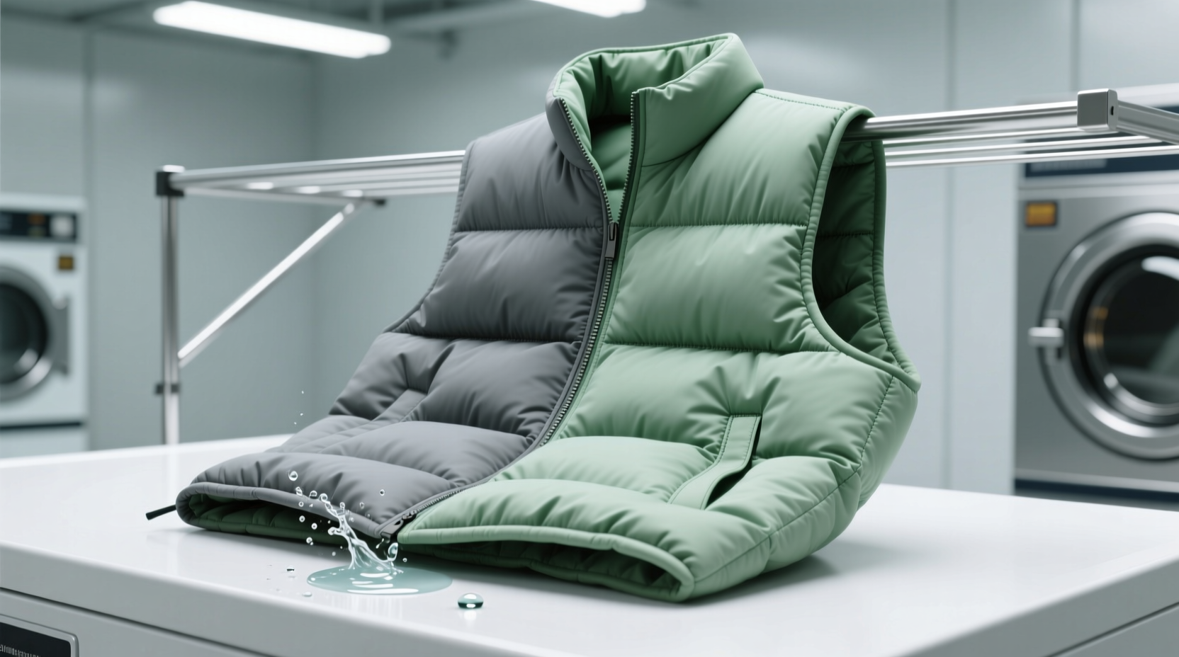 how to wash a reversible puffer vest safely