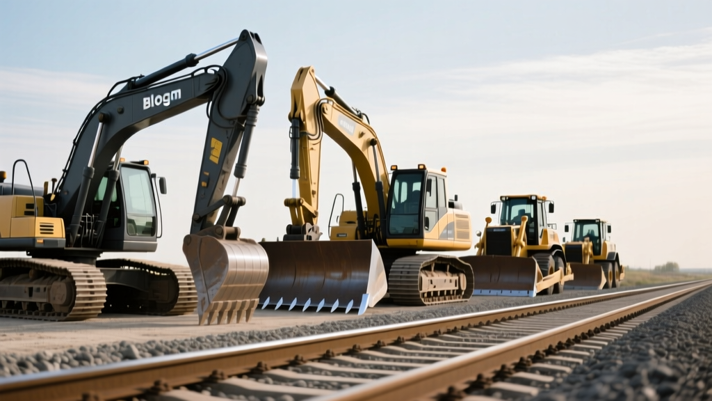 Different Types of Heavy Construction Equipment in Rail Maintenance