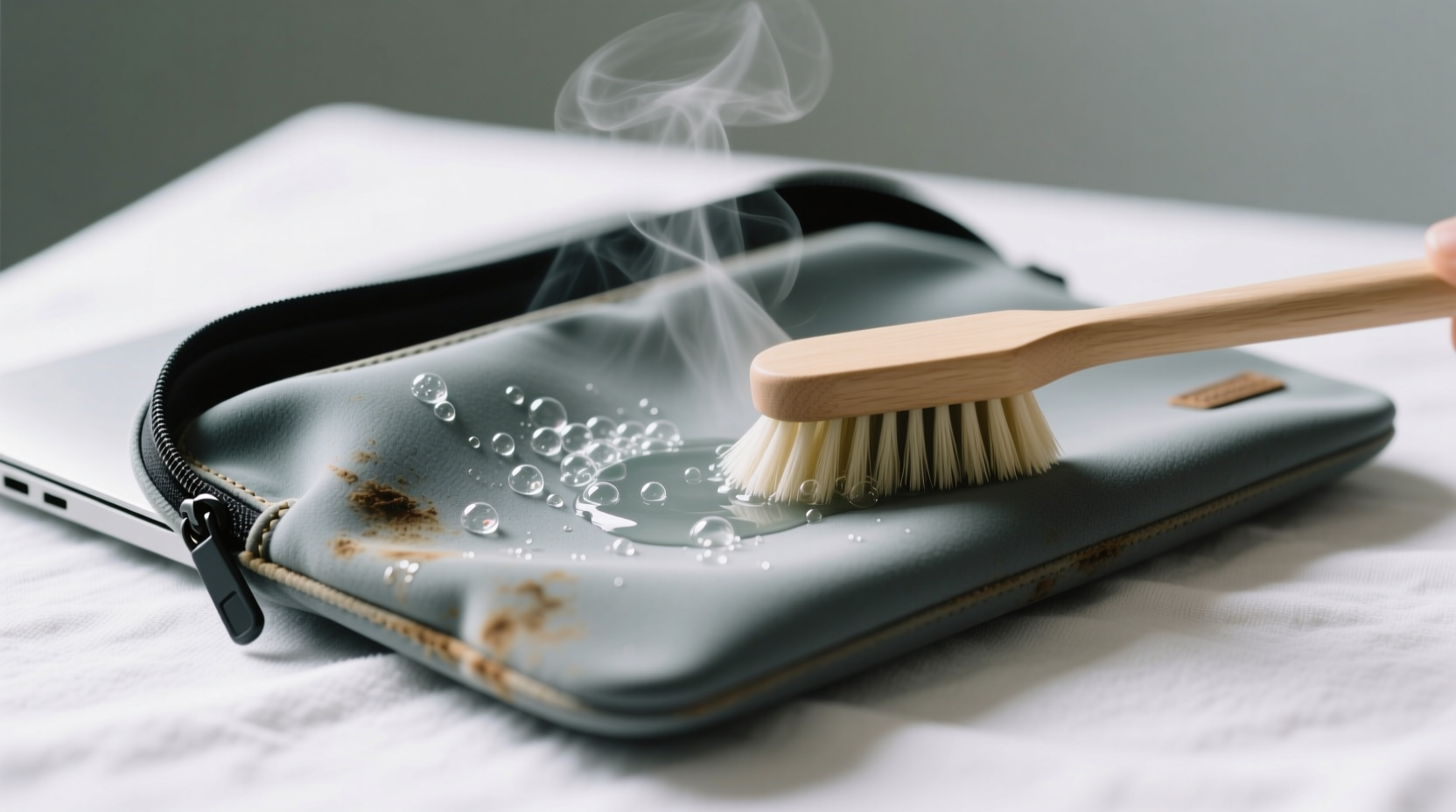 how to clean a neoprene laptop sleeve