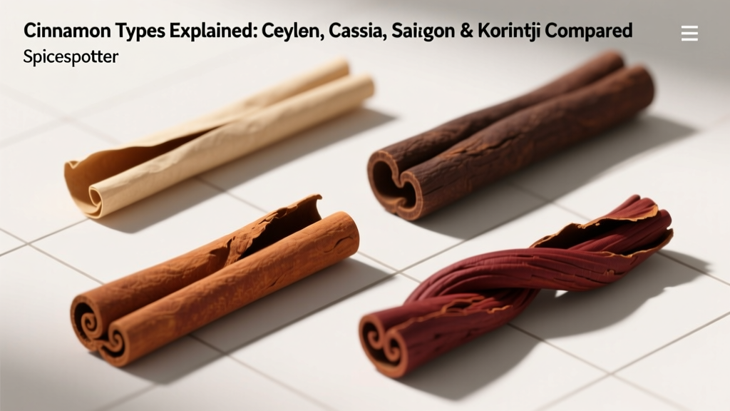 Cinnamon Types Explained: Ceylon, Cassia, Saigon & Korintji Compared