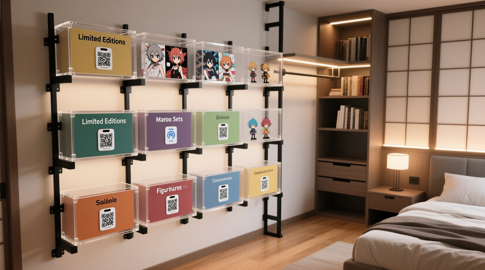 scalable anime merch closet system