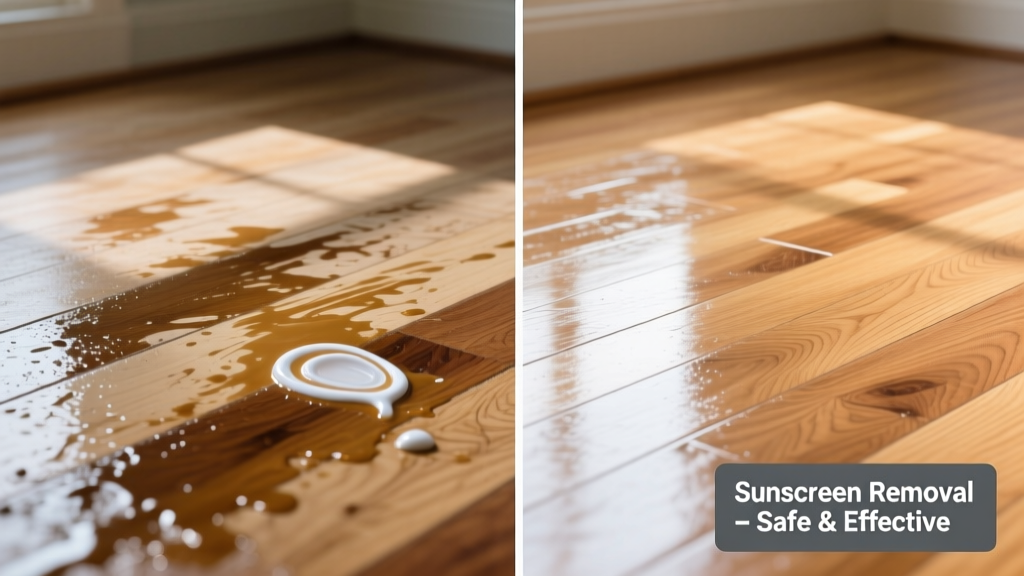 How to Remove Sunscreen from Hardwood Floors Safely