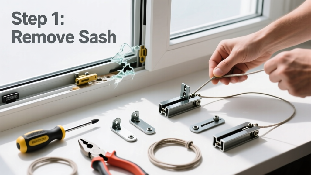 How to Fix a Broken Window Balance in Double-Hung Windows