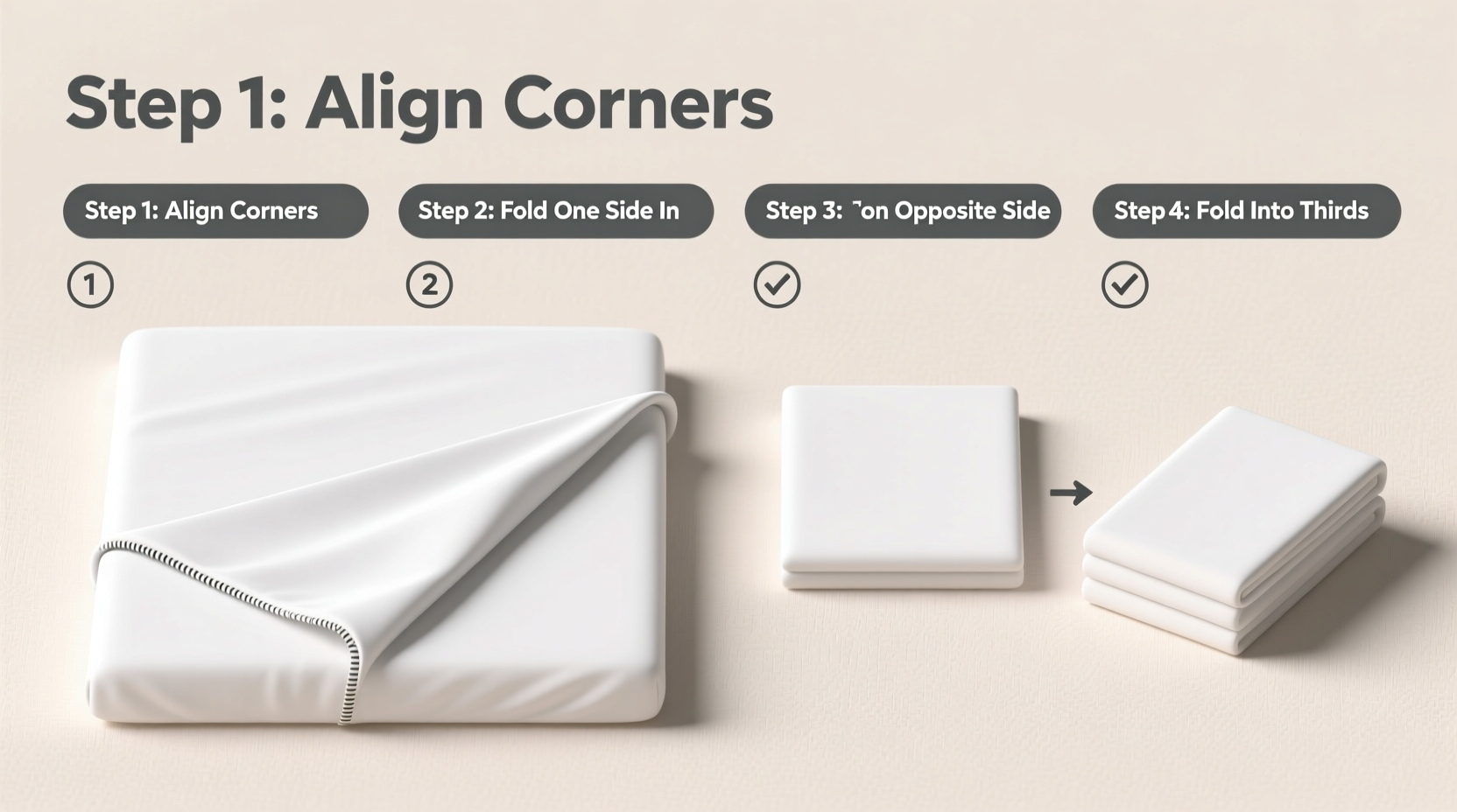 how to fold fitted sheets neatly every time with a simple method