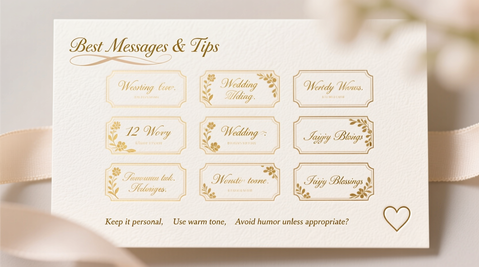 what to say in a wedding card