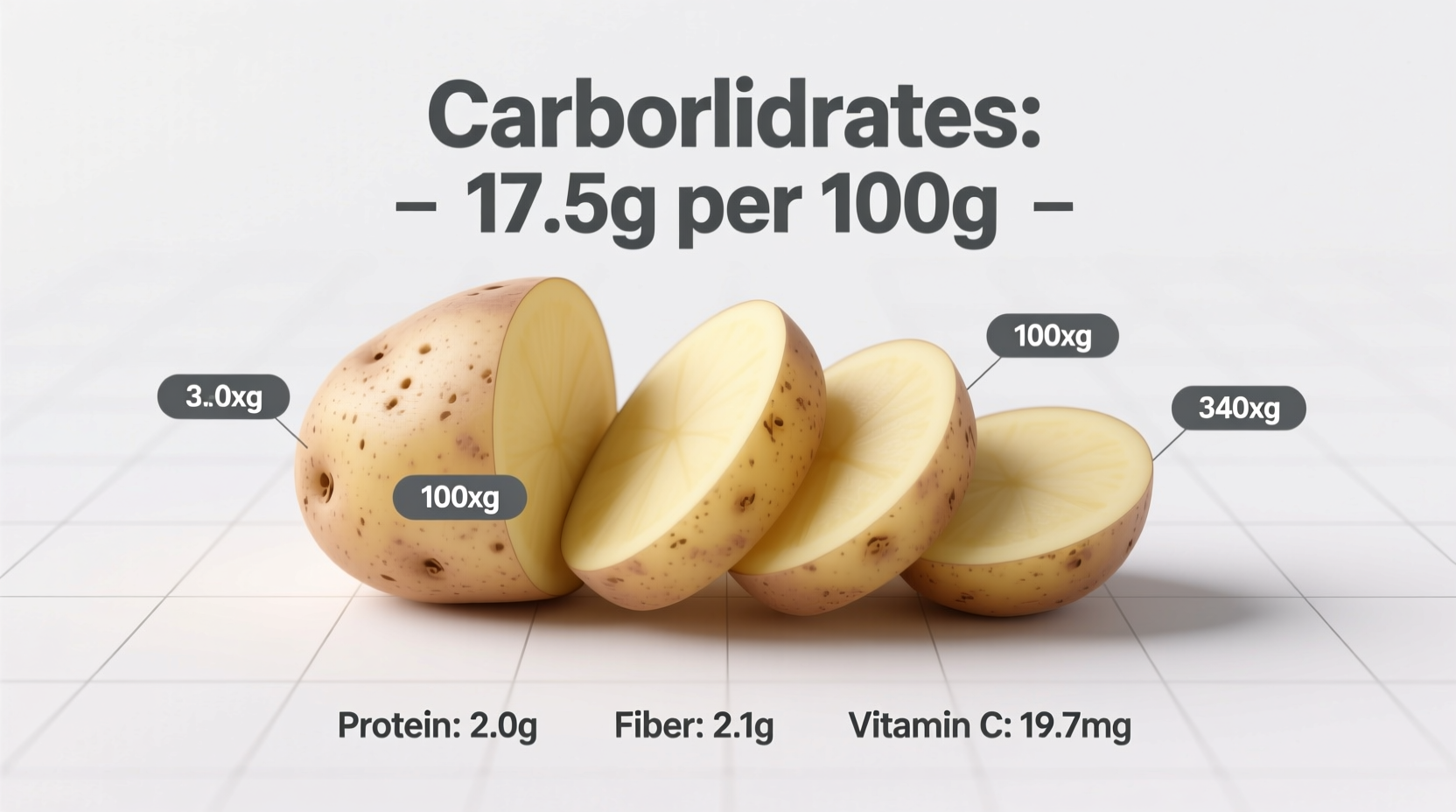 Potato Carbs Per 100g: Exact Values & Nutrition Facts