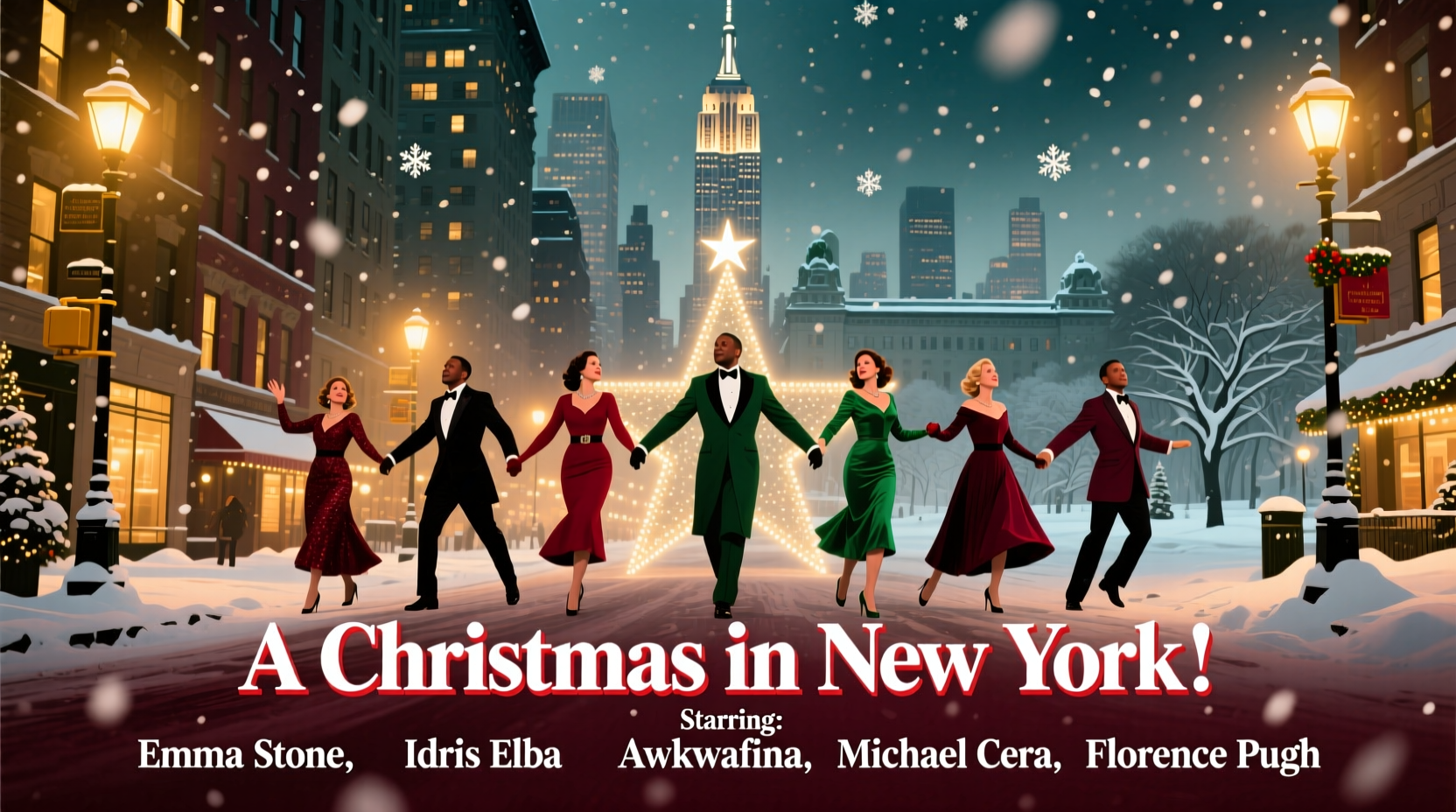 a christmas in new york cast