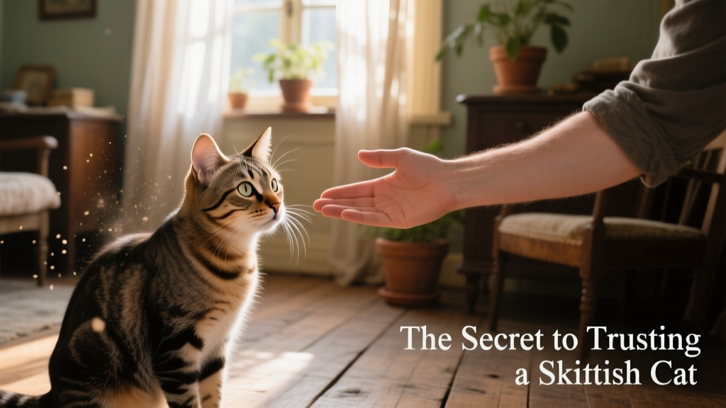 The Secret to Safely Catching a Skittish Cat