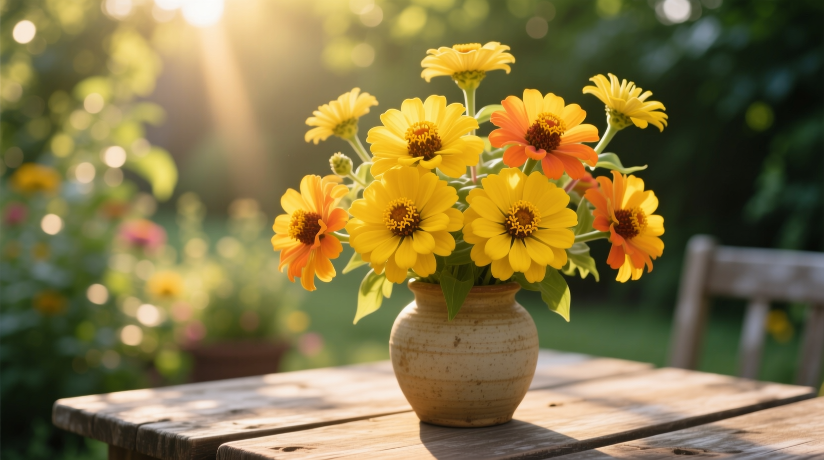 zinnia yellow