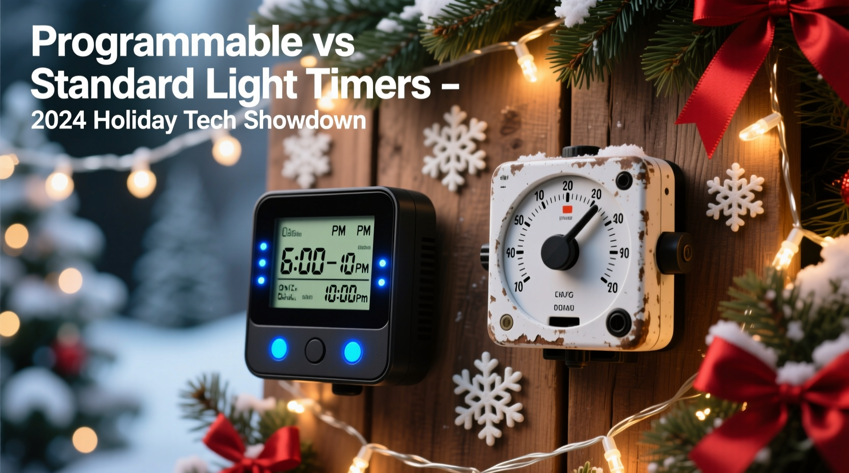 Auto Light Timer Programmable Vs Standard Light Timers For Automatic Christmas Displays
