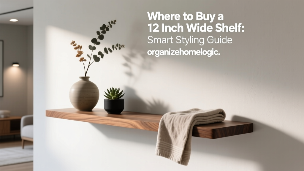 Where to Buy a 12 Inch Wide Shelf: Smart Styling Guide