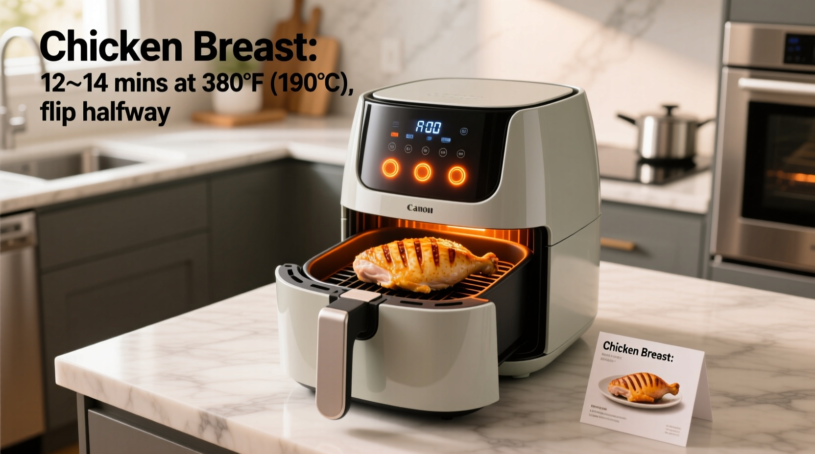 how long do you cook chicken in the air fryer