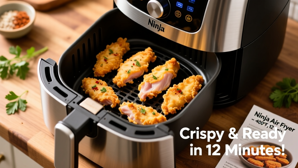 Crispy Frozen Chicken Tenders in Ninja Air Fryer