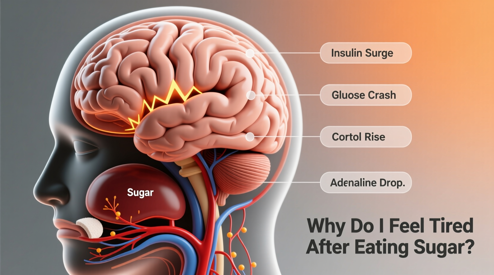 why do i feel tired after eating sugar crash or something else