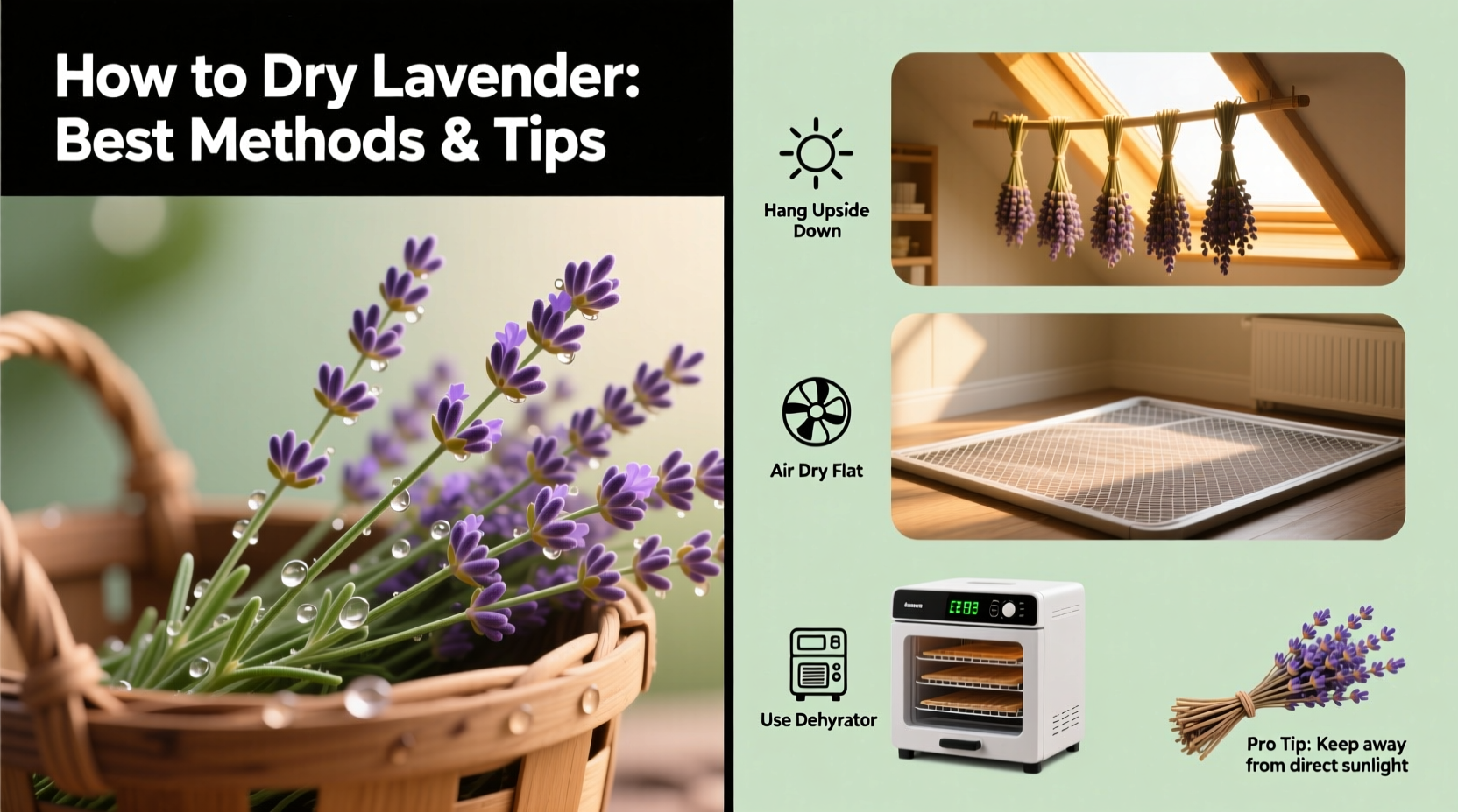 Dry Lavender: 3 Best Methods | TheHomeSprouts