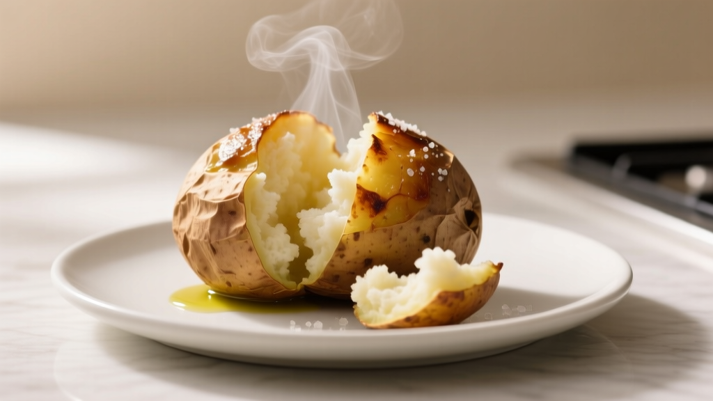 Crispy Jacket Potatoes in Ninja Health Grill