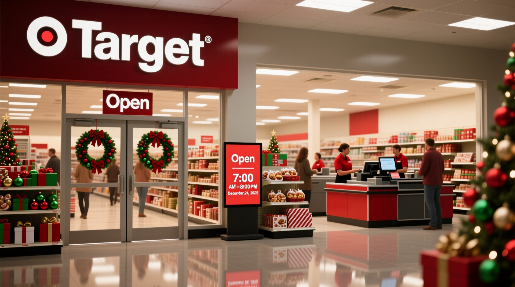 is target open christmas eve