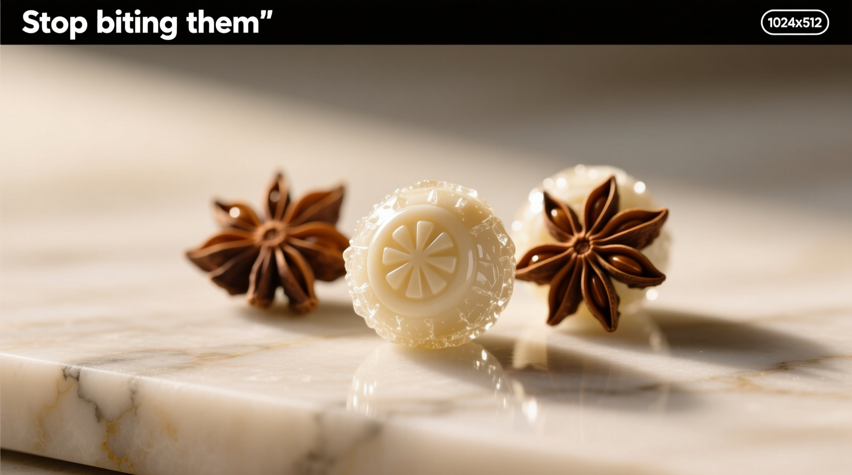 aniseed balls stop biting them and when you actually can