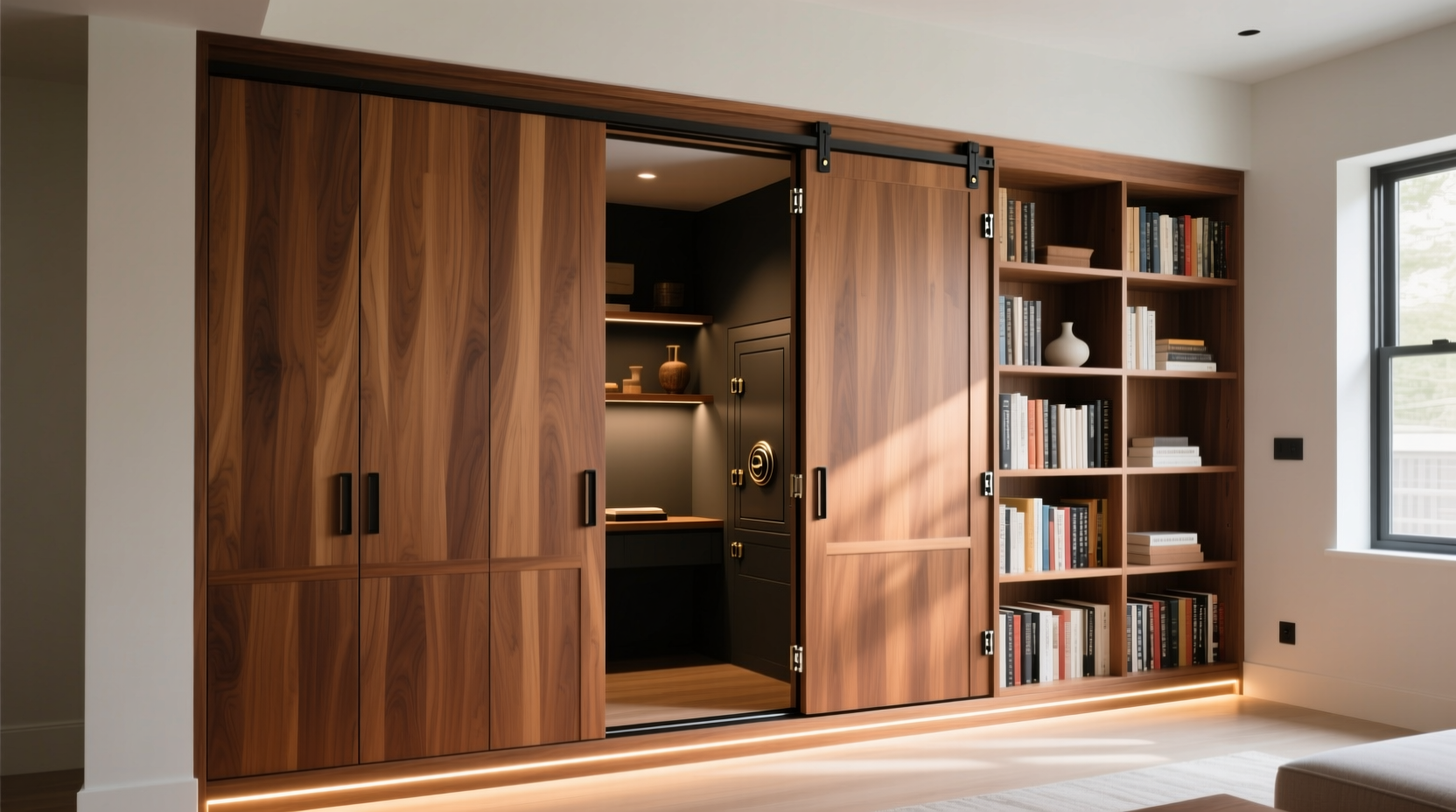 build a diy sliding door bookshelf to hide your secret
