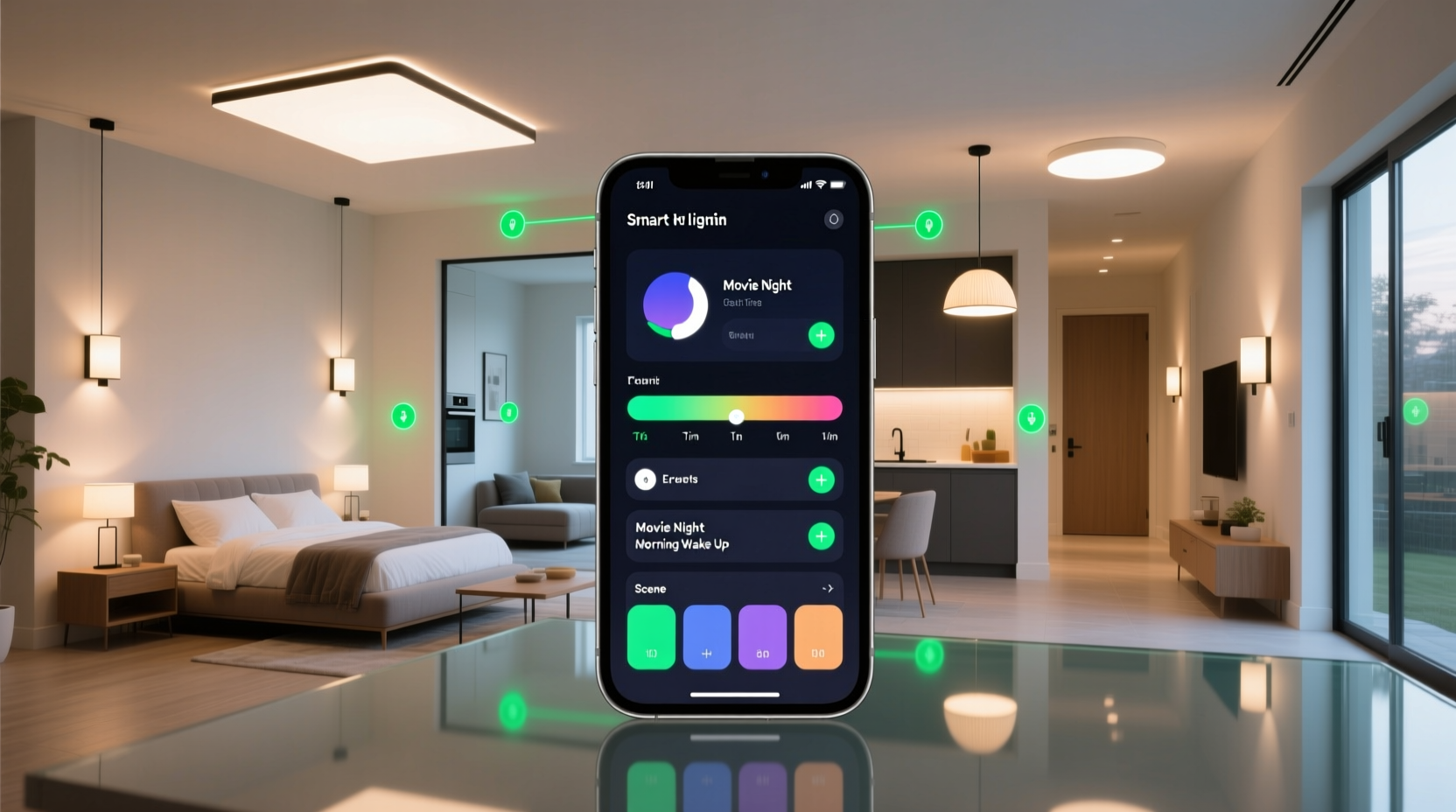 how to synchronize multiple sets of smart lights across rooms
