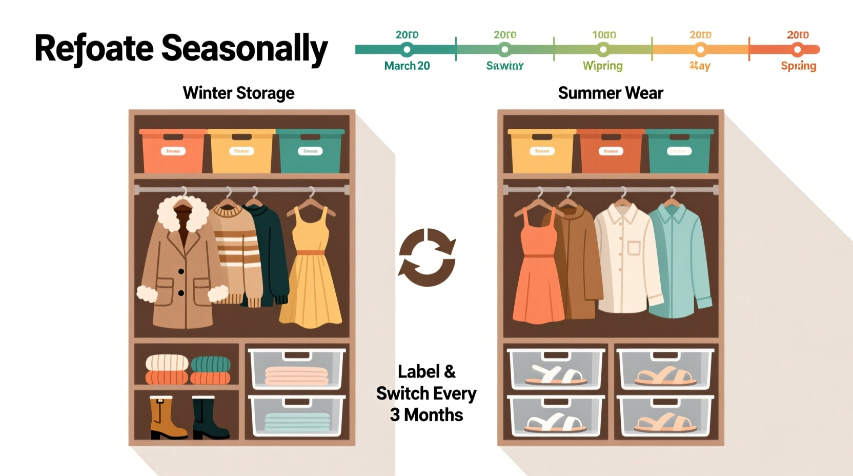 how to rotate seasonal clothes in closets without creating chaos