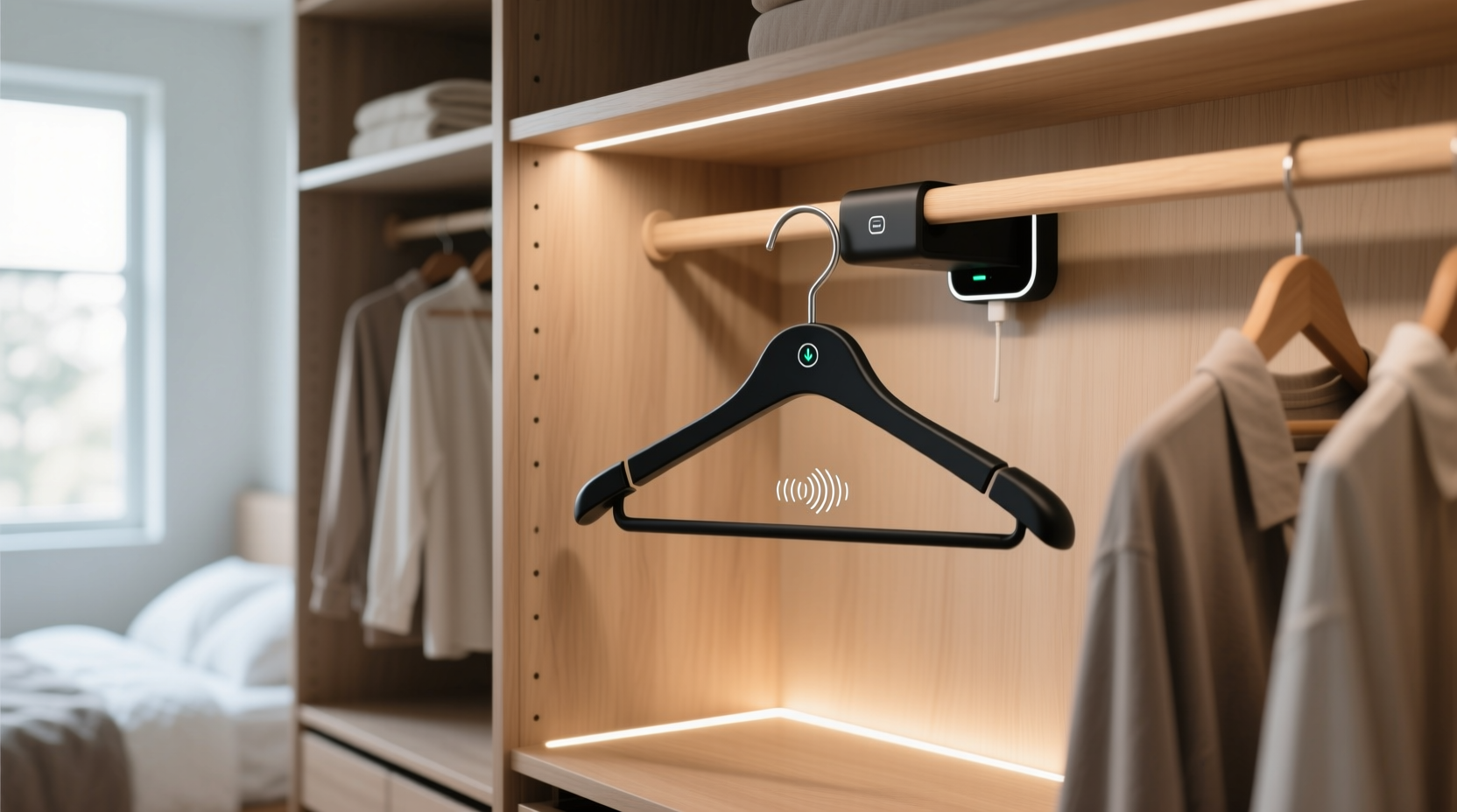 closet organization tips vibration alert hangers
