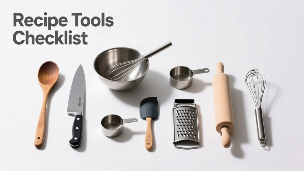 The Essential Recipes Tools Checklist: What Every Home Cook Really Needs (and What’s Just Clutter)