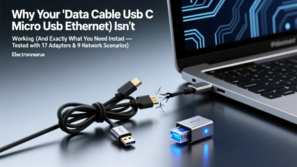 Why Your 'Data Cable Usb C Micro Usb Ethernet' Isn’t Working (And Exactly What You Need Instead — Tested with 17 Adapters & 9 Network Scenarios)
