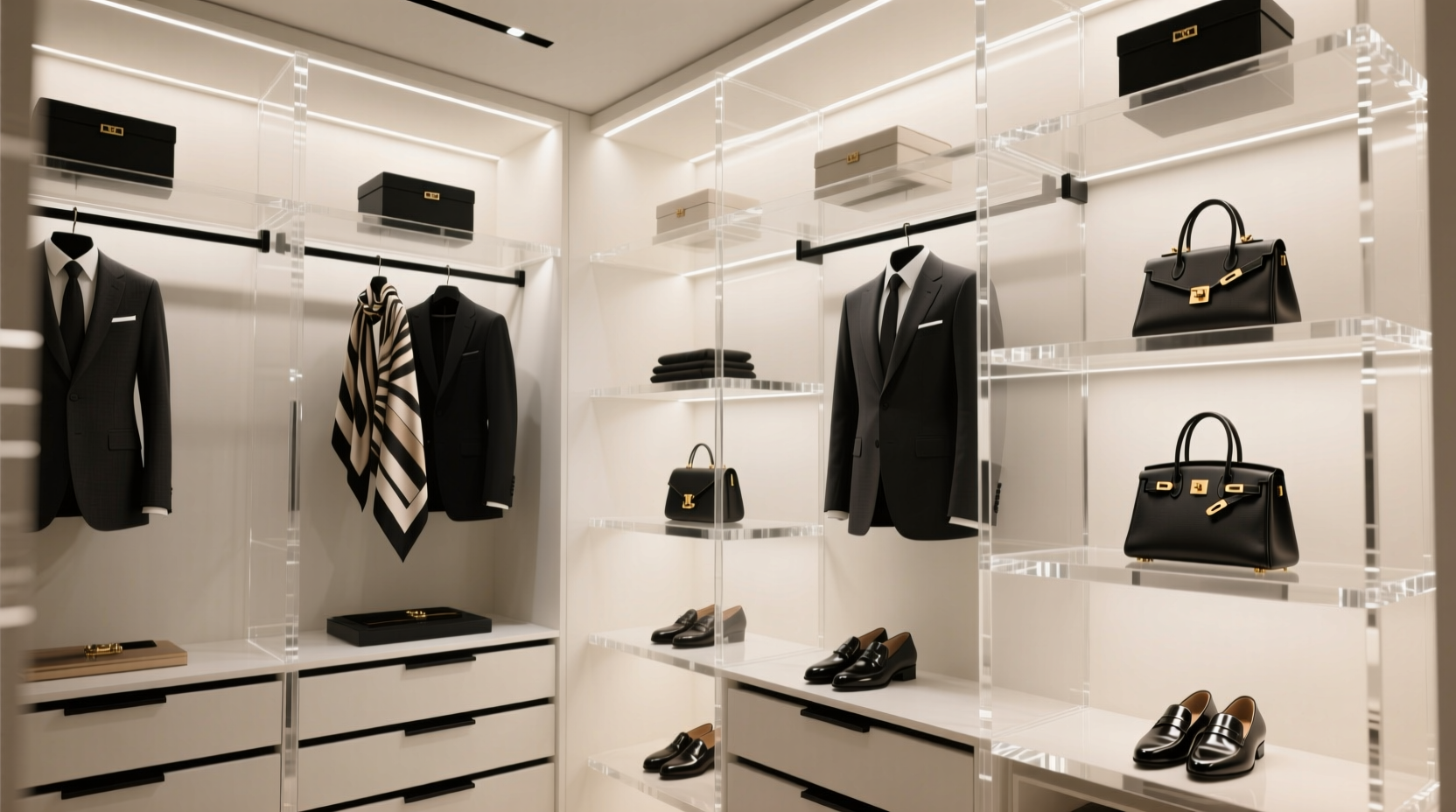 closet organization tips acrylic vs seagrass luxury