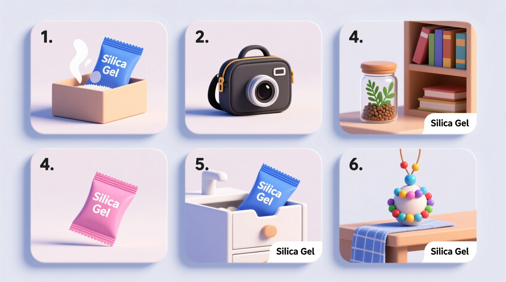 how to reuse silica gel packets
