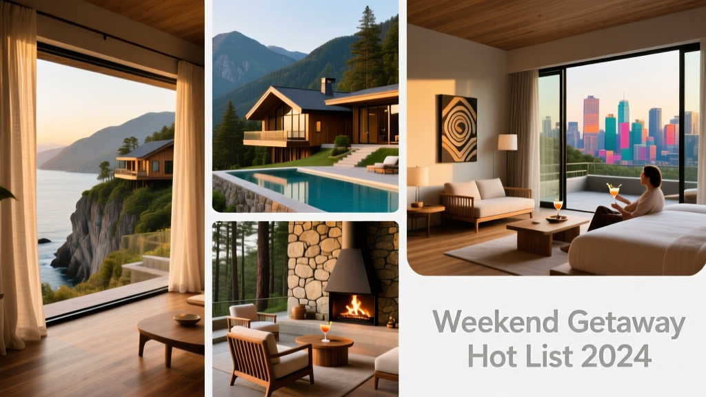 Weekend Getaway Hotels Hot List 2024: Top 7 Destinations for Urban Escapes, Mountain Retreats, and Coastal Recharge