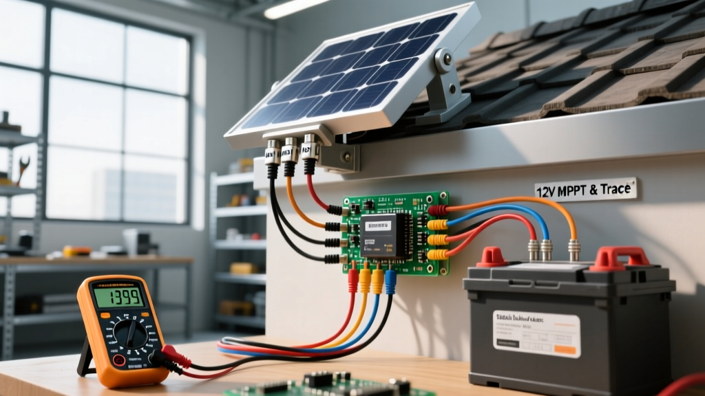 How to Connect Solar Panel to Battery: 12V MPPT Wiring Diagram & Trace